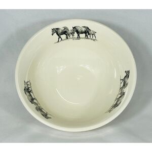 Bernie Brown Young and Restless Equine Horse Serving Bowl